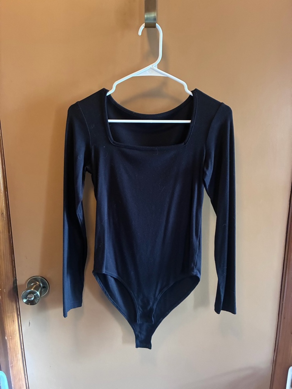 4 Long Sleeve Square Neck Bodysuits